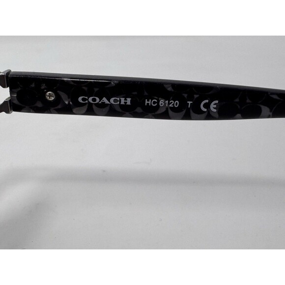 Coach Eyeglasses Frames HC6120 5510 Polished Black Cat Eye Full Rim 54-16-140